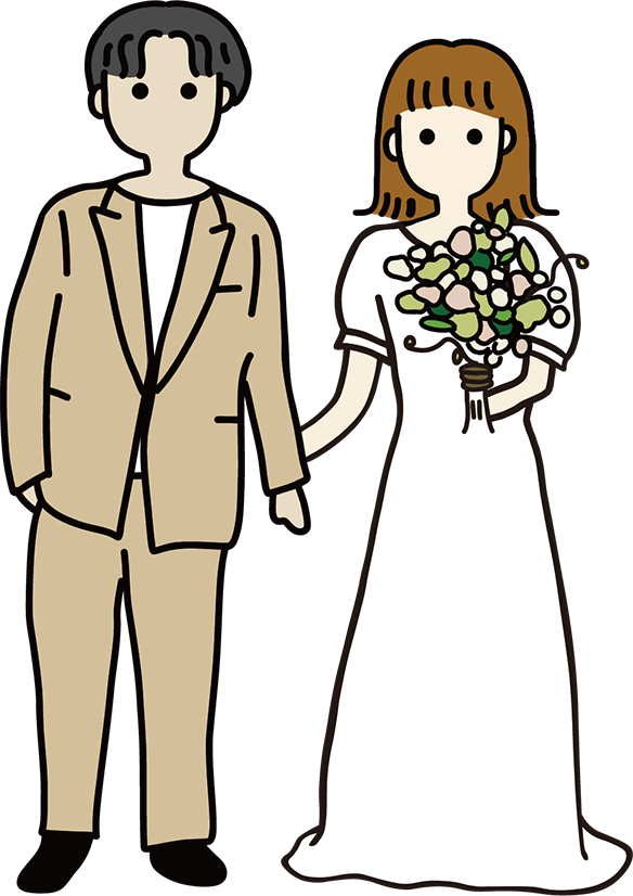 KEIとMAMIのイラスト