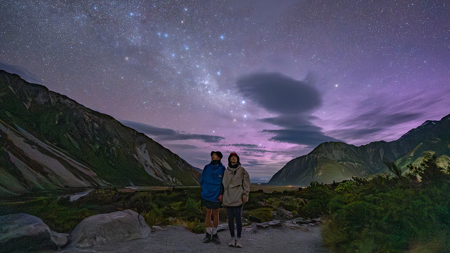 ニュージーランドのオーロラに感動したきおく